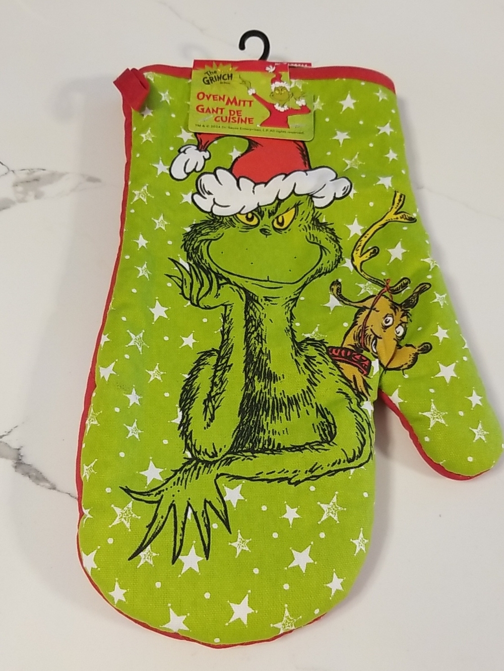 Dr. Seuss The Grinch Green Oven Mitt - Holiday Kitchen Accessory